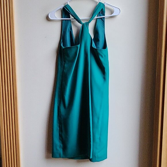 J. Crew Teal Cross Back Shift Dress Size 0 - Picture 15 of 16